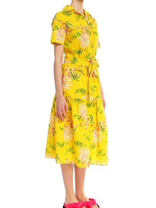 Жёлтая рубашка KENZO: фото 1 - Invogue